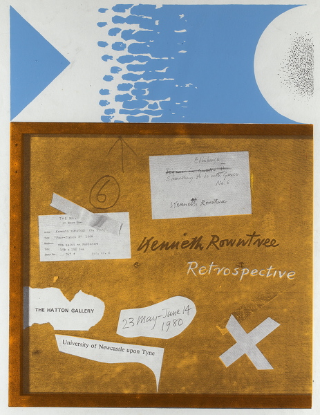 Kenneth-Rowntree: Poster-for-the-Kenneth-Rowntree-retrospective-at-the-Hatton-Gallery,-1980