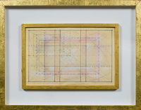 Artist Sir Thomas Monnington: Study for painting based on square roots, late 1960s